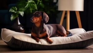 ナイトインテリアとダックスフンド