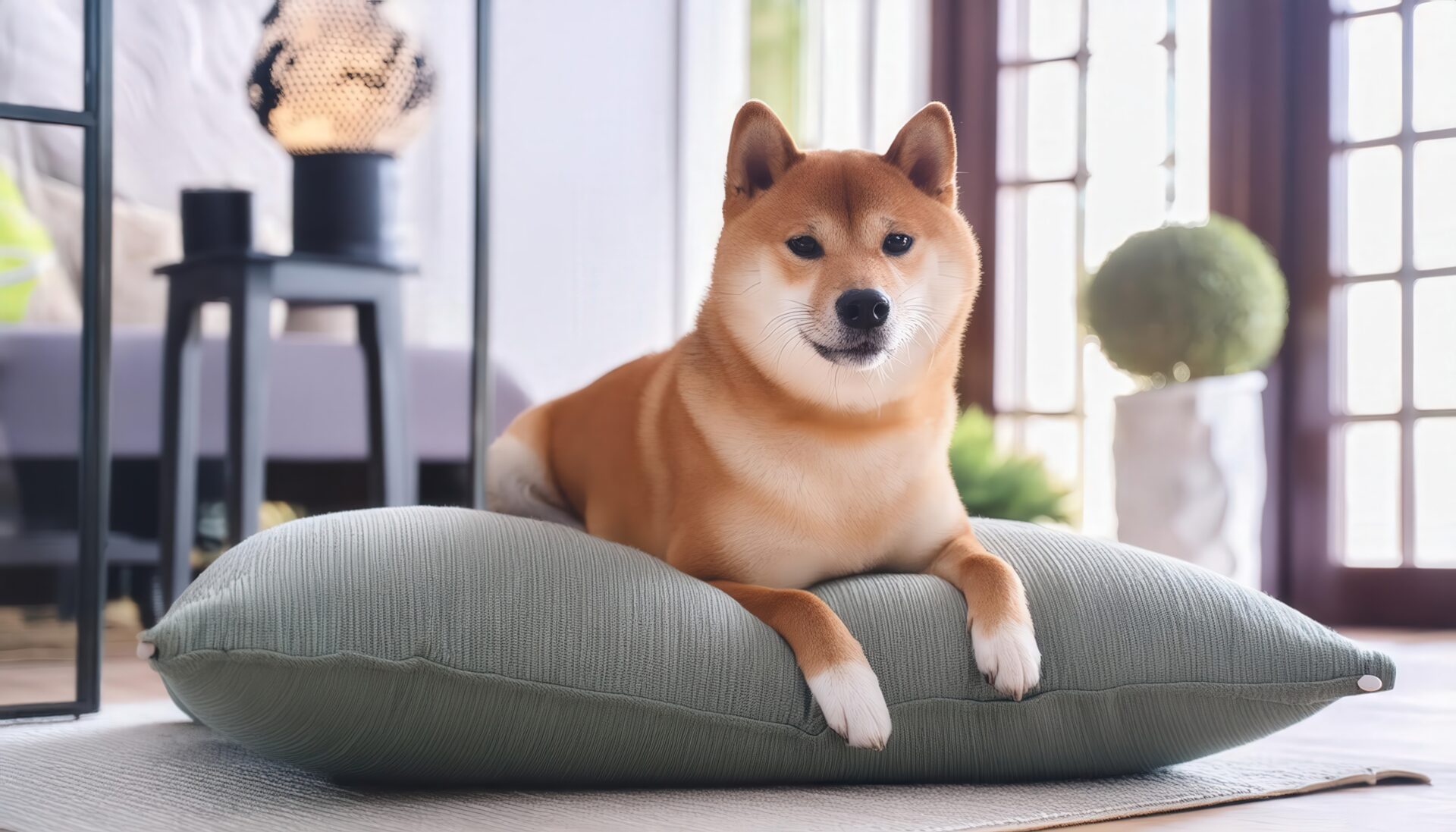 和風インテリアの柴犬