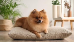 ナチュラルインテリアとポメラニアン