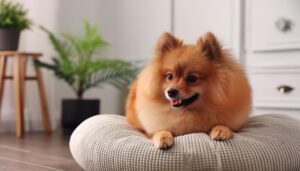 ナチュラルルームのポメラニアン