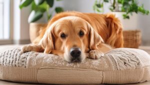 柔らかい表情のゴールデンレトリバー