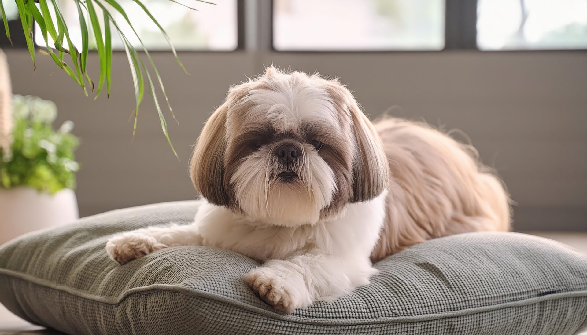 のんびりくつろぐシーズー