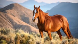 乾いた大地の馬