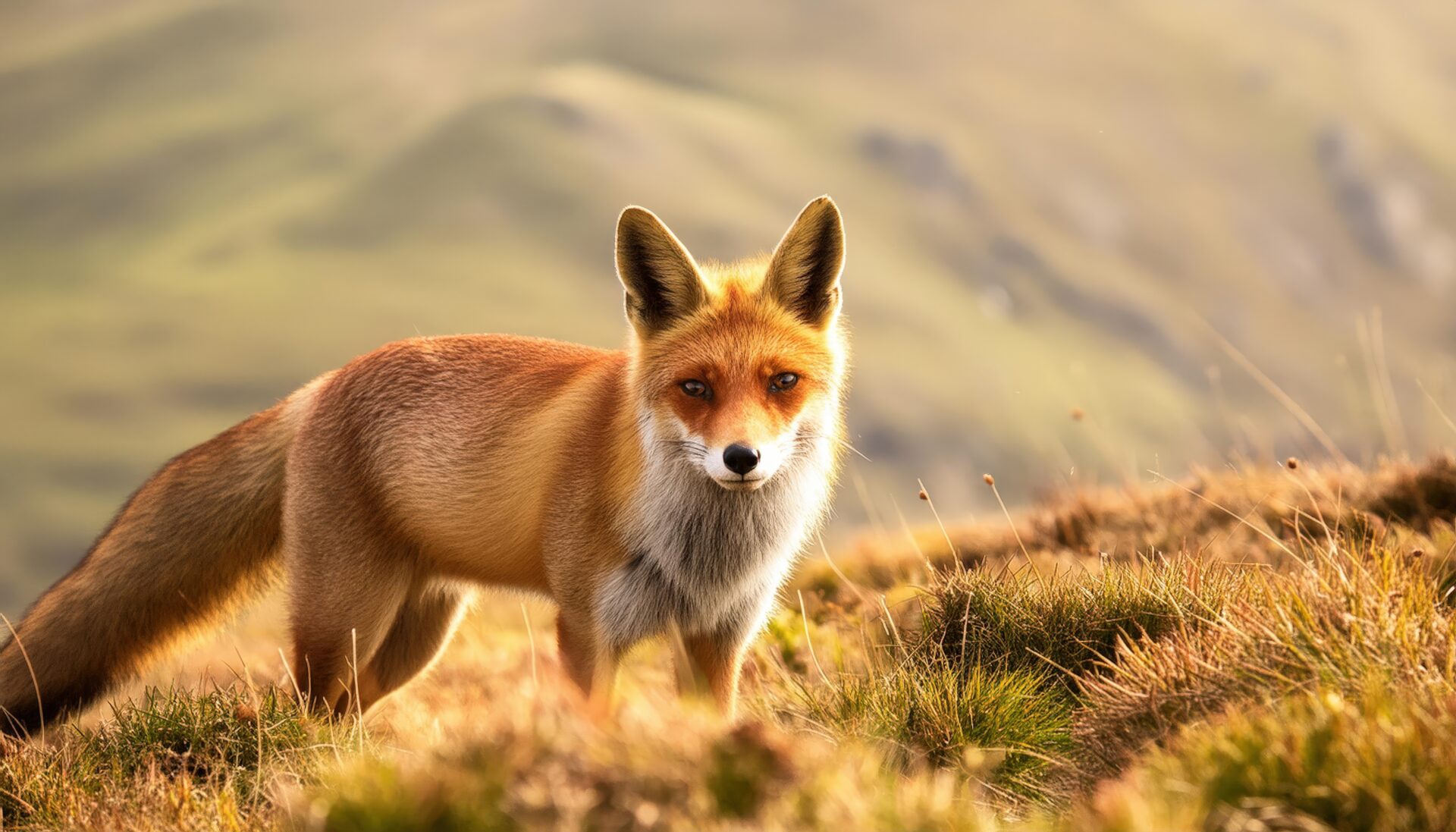 丘の上のキツネ