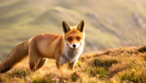 丘の上のキツネ