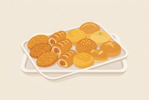 惣菜パンのイラスト