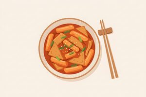 トッポッキのイラスト
