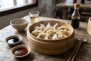 水餃子とラー油