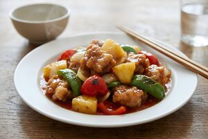 パイナップルと野菜の酢豚