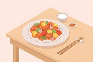 酢豚のイラスト