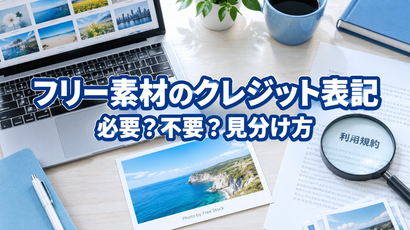 フリー素材のクレジット表記は必要？不要？サイト別の見分け方と正しい書き方