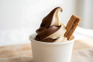 チョコとバニラのミックスソフト
