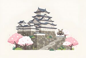 日本の城のイラスト