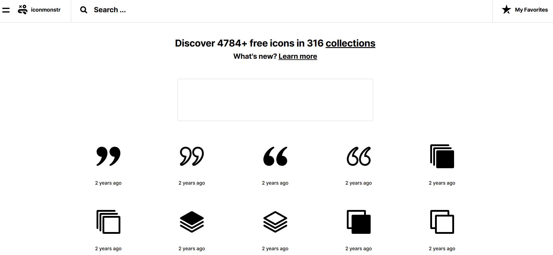 iconmonstrのトップページのスクリーンショット
