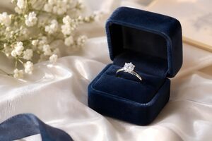 リングケースに入った婚約指輪