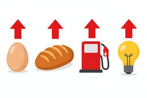 物価上昇を表す図解