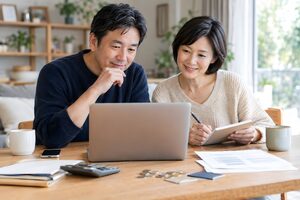 老後資金を計画する50代夫婦