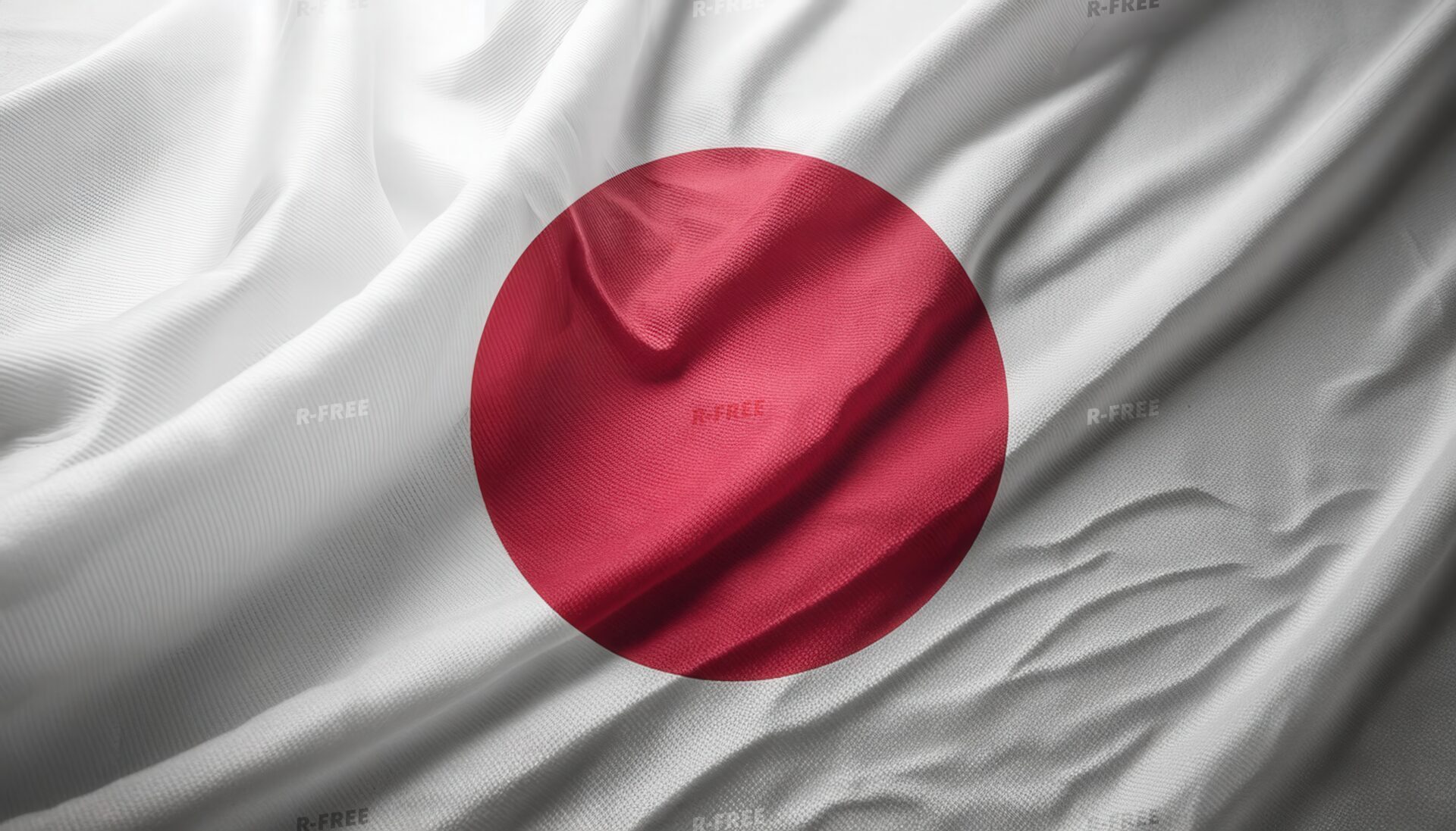 白地に日の丸の国旗