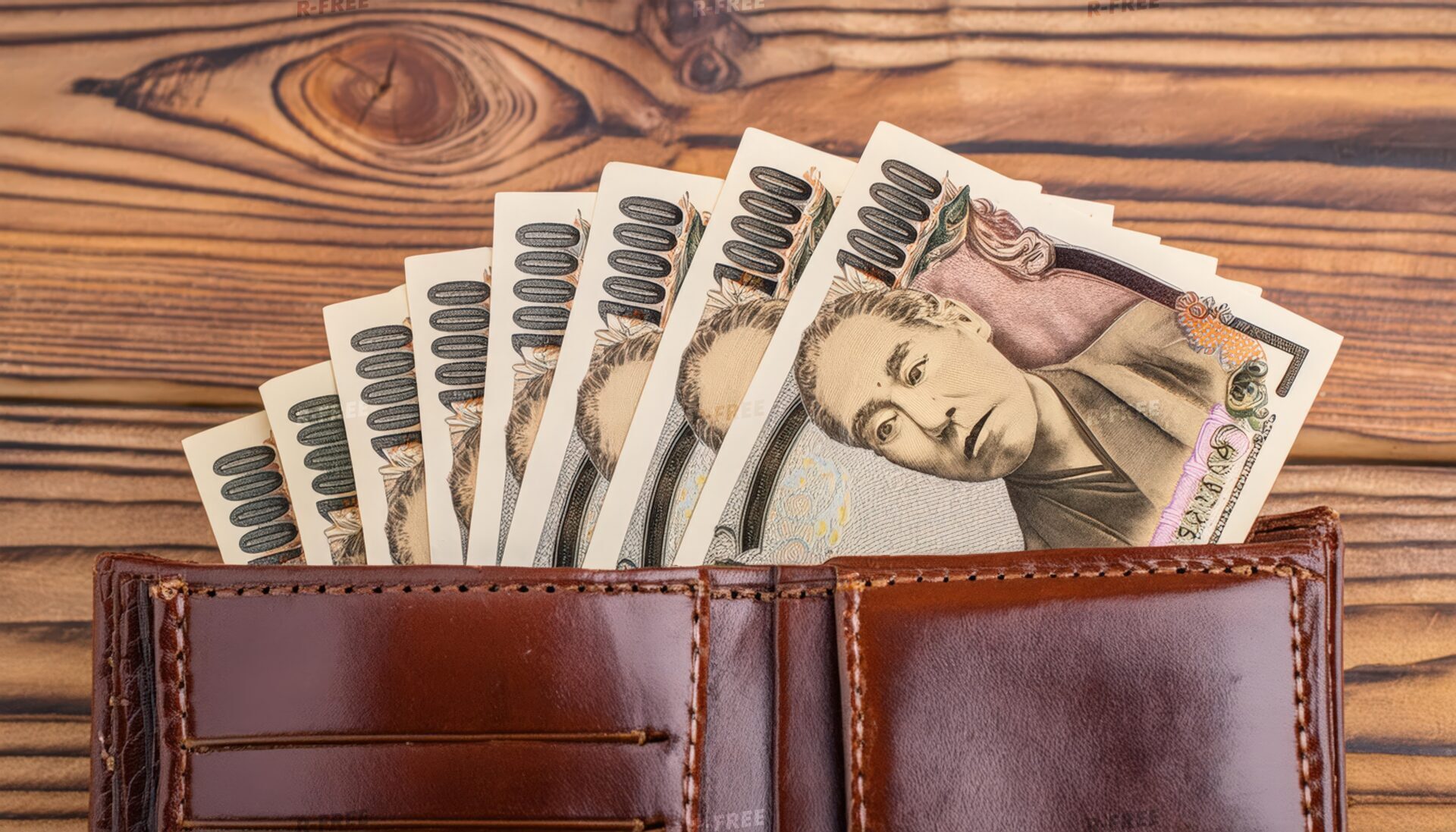 財布に入った一万円札のイメージ