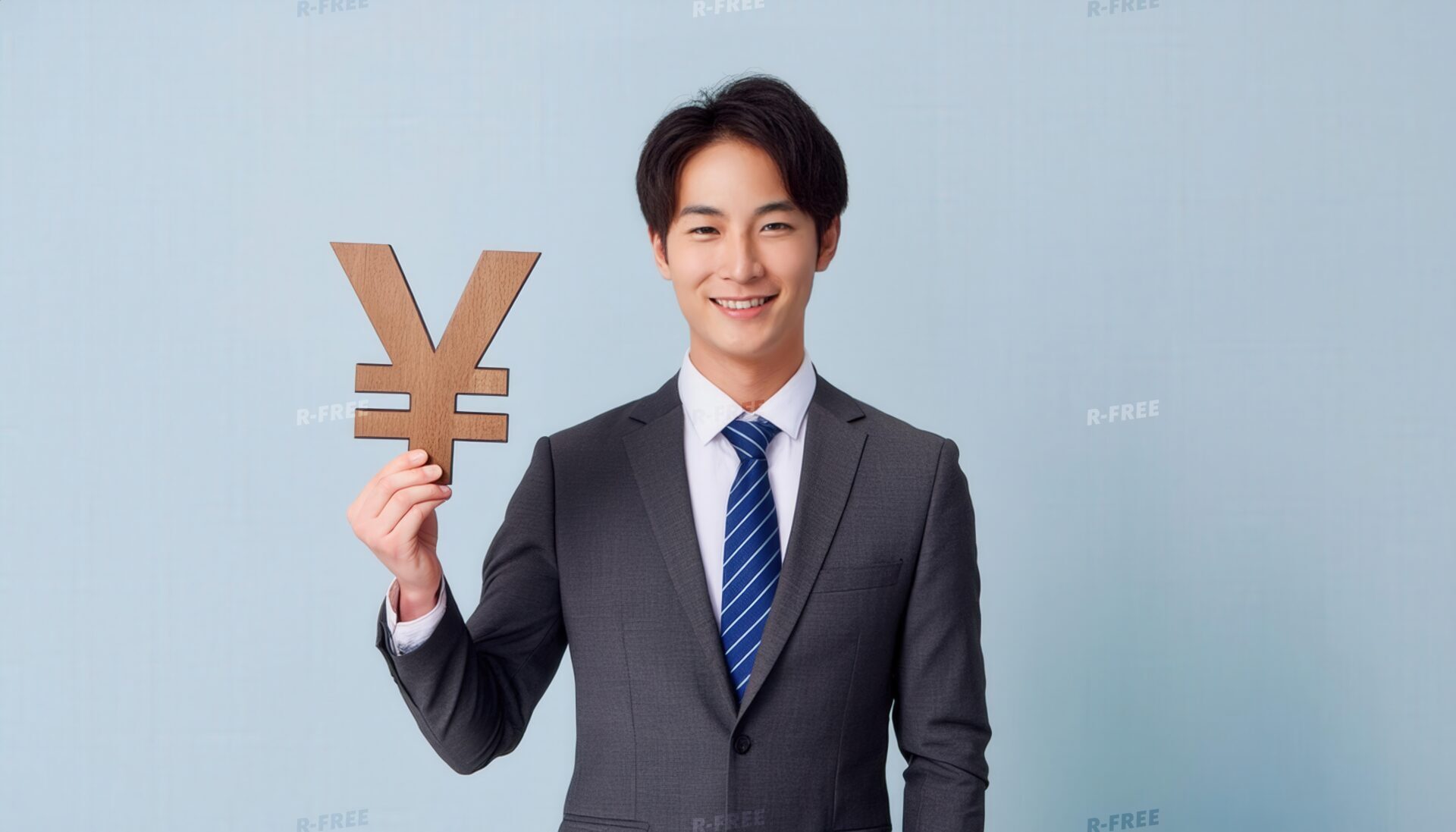 円記号を持つビジネスマン05