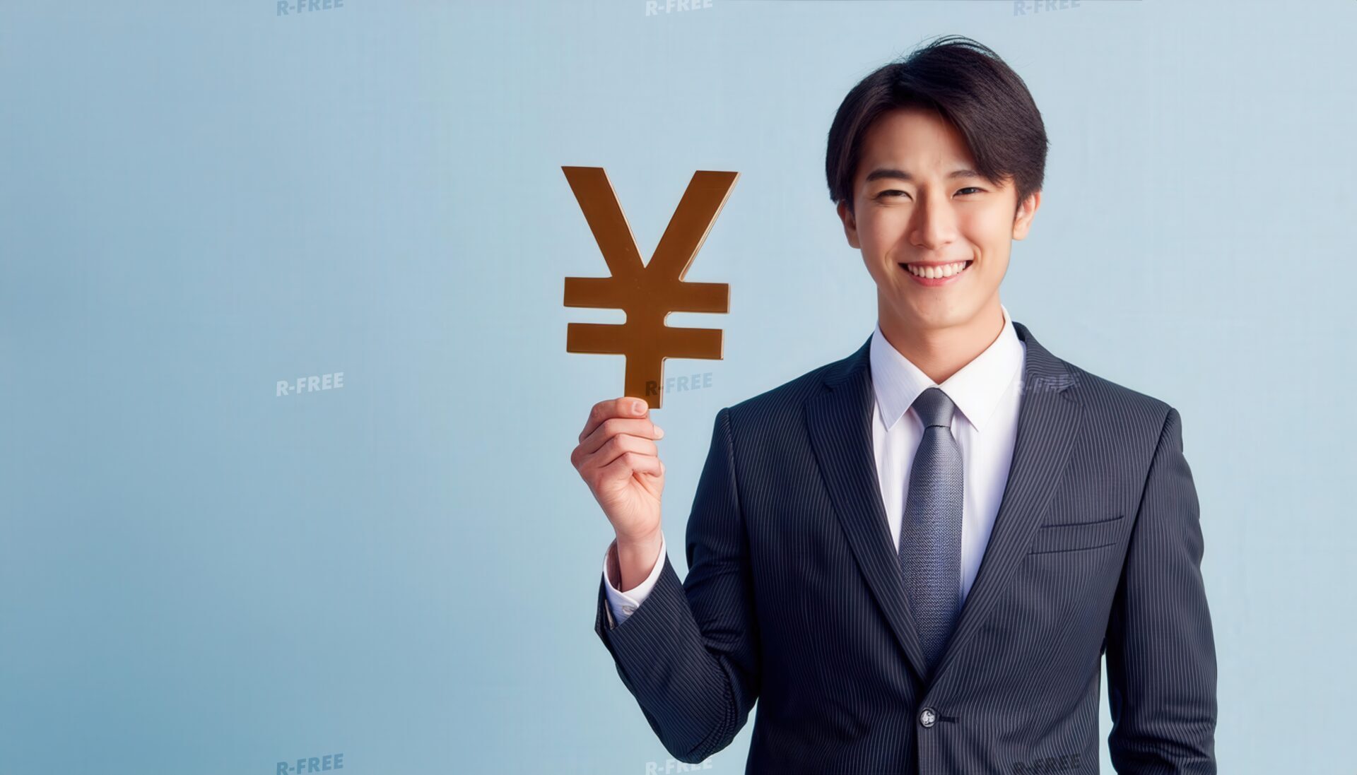 円記号を持つビジネスマン07