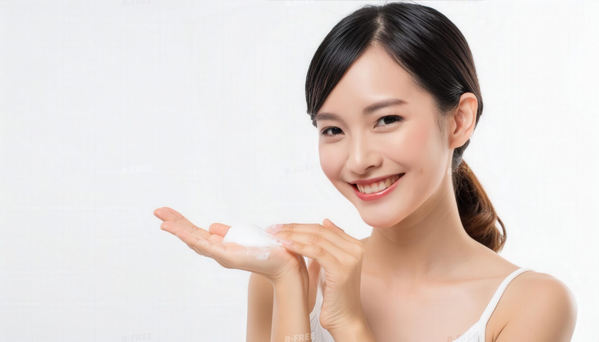 泡を使ったスキンケア