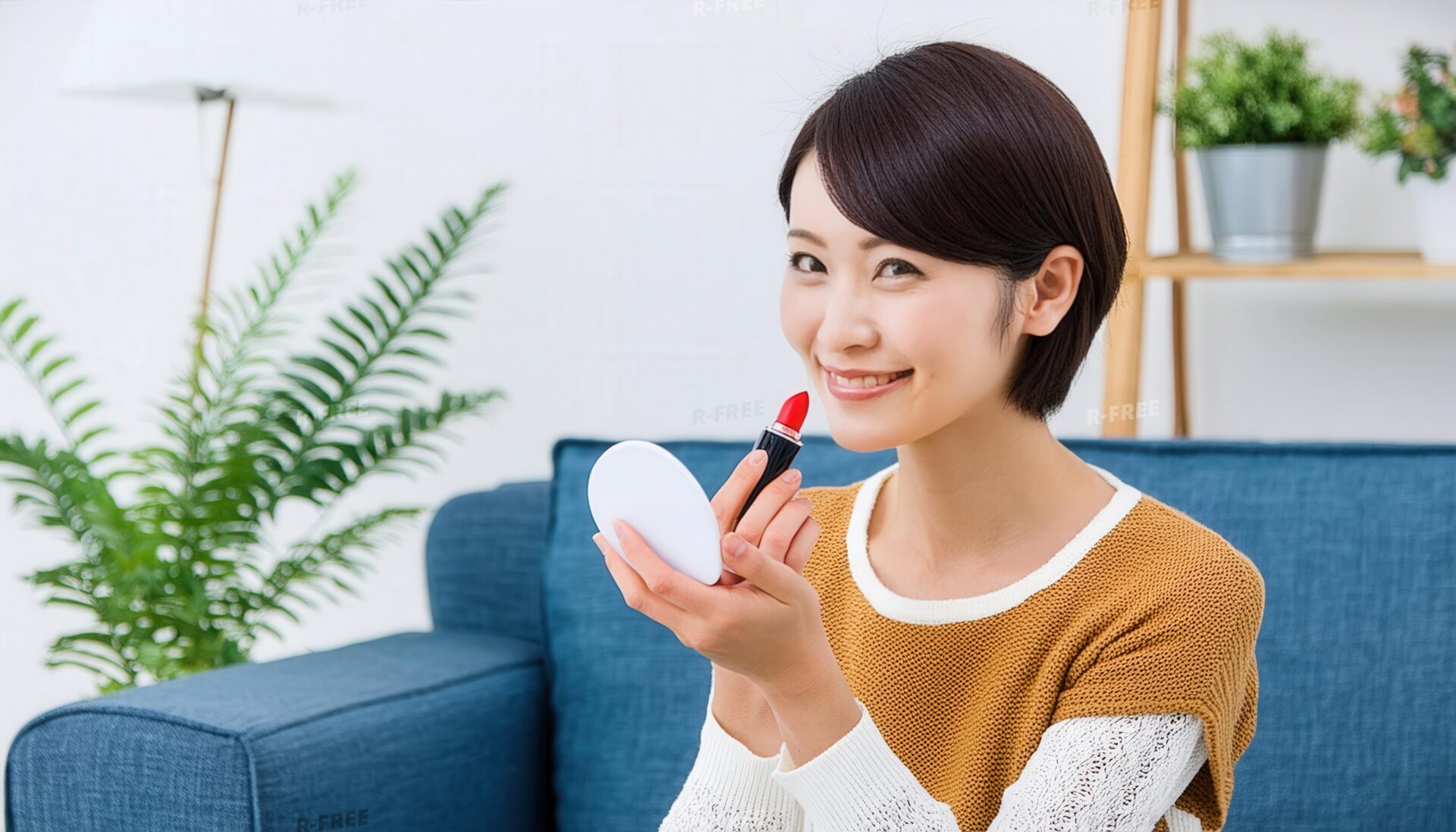 リップを持つ女性14