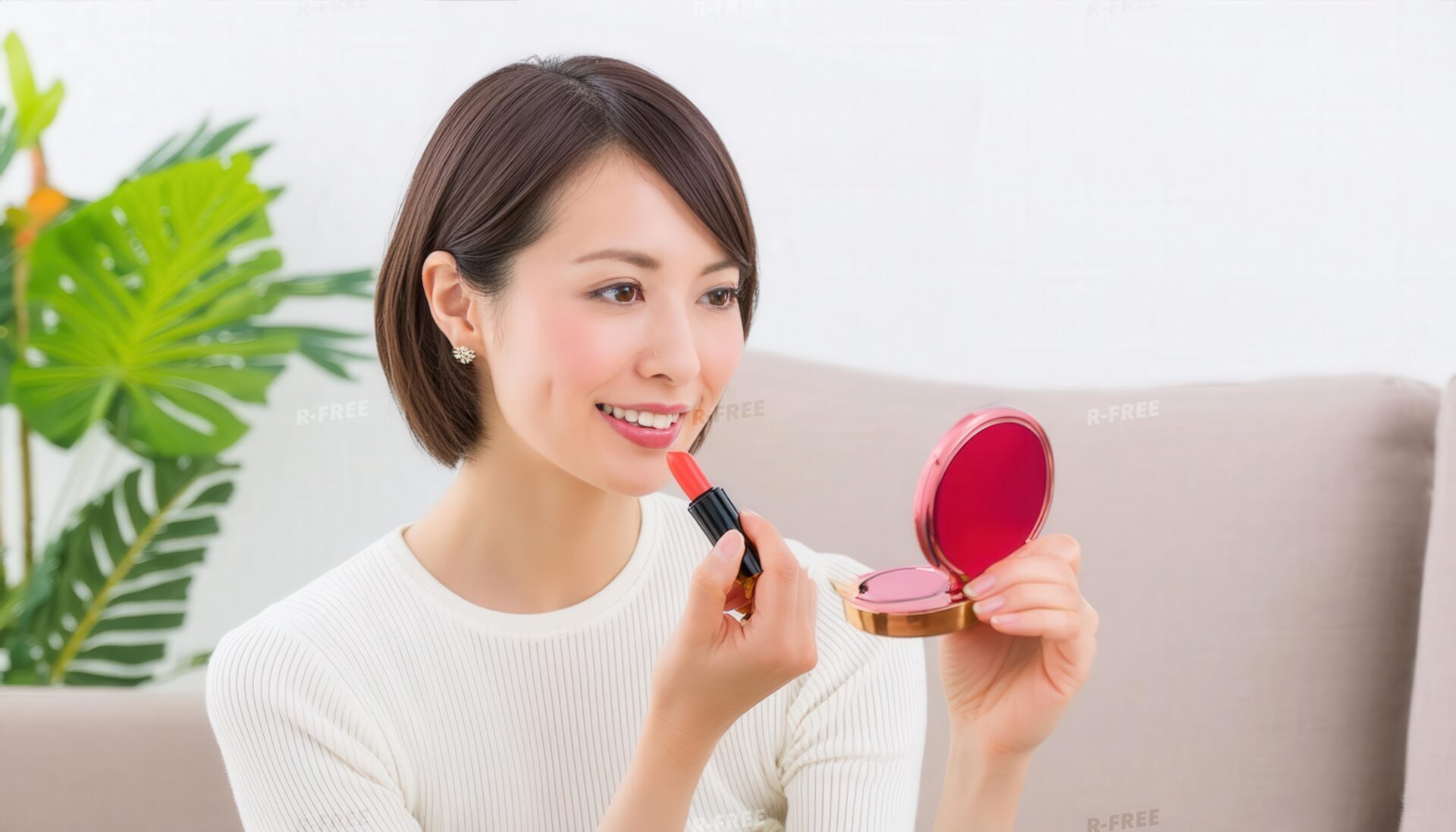 リップを持つ女性16