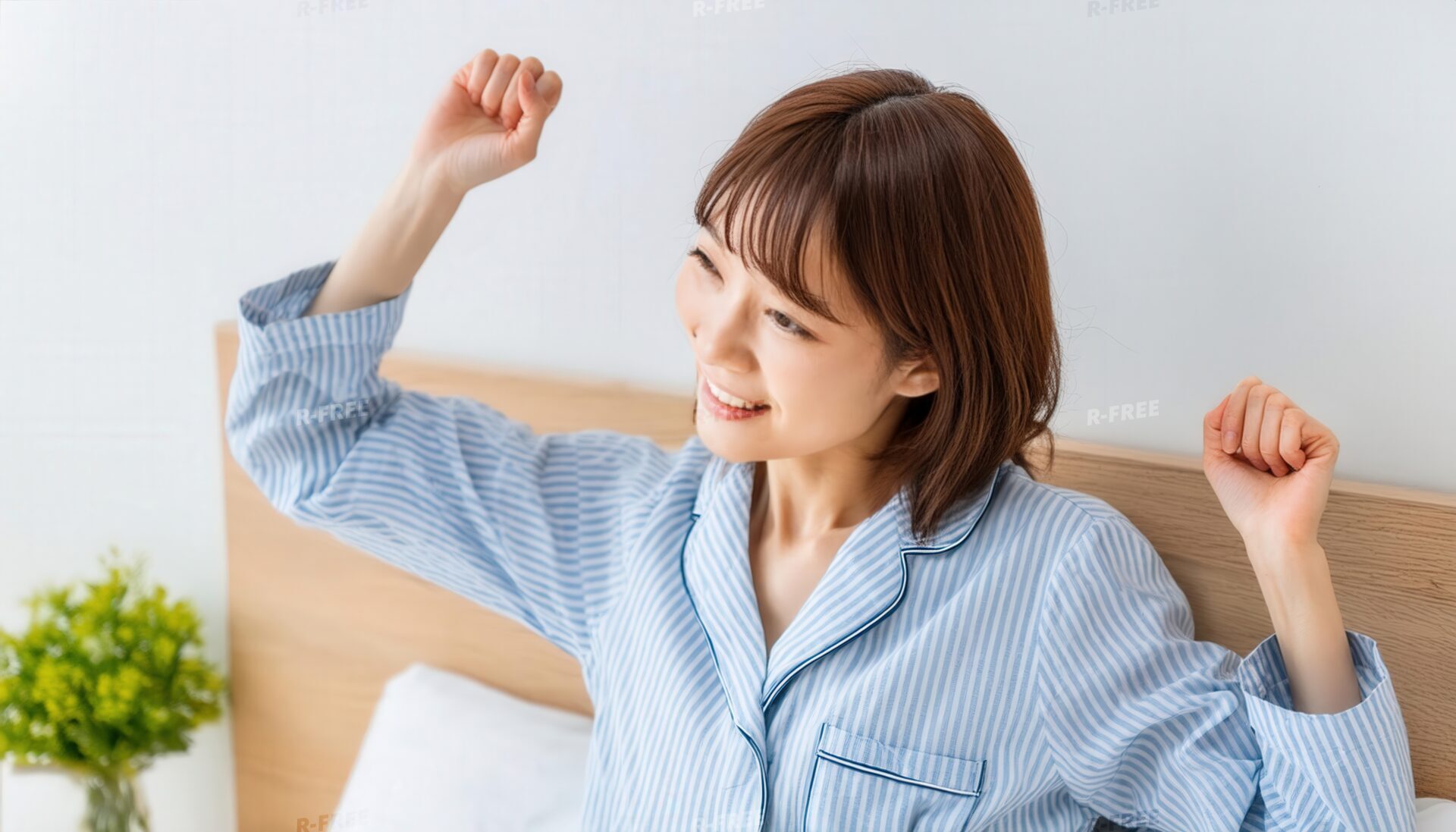 朝のストレッチ4