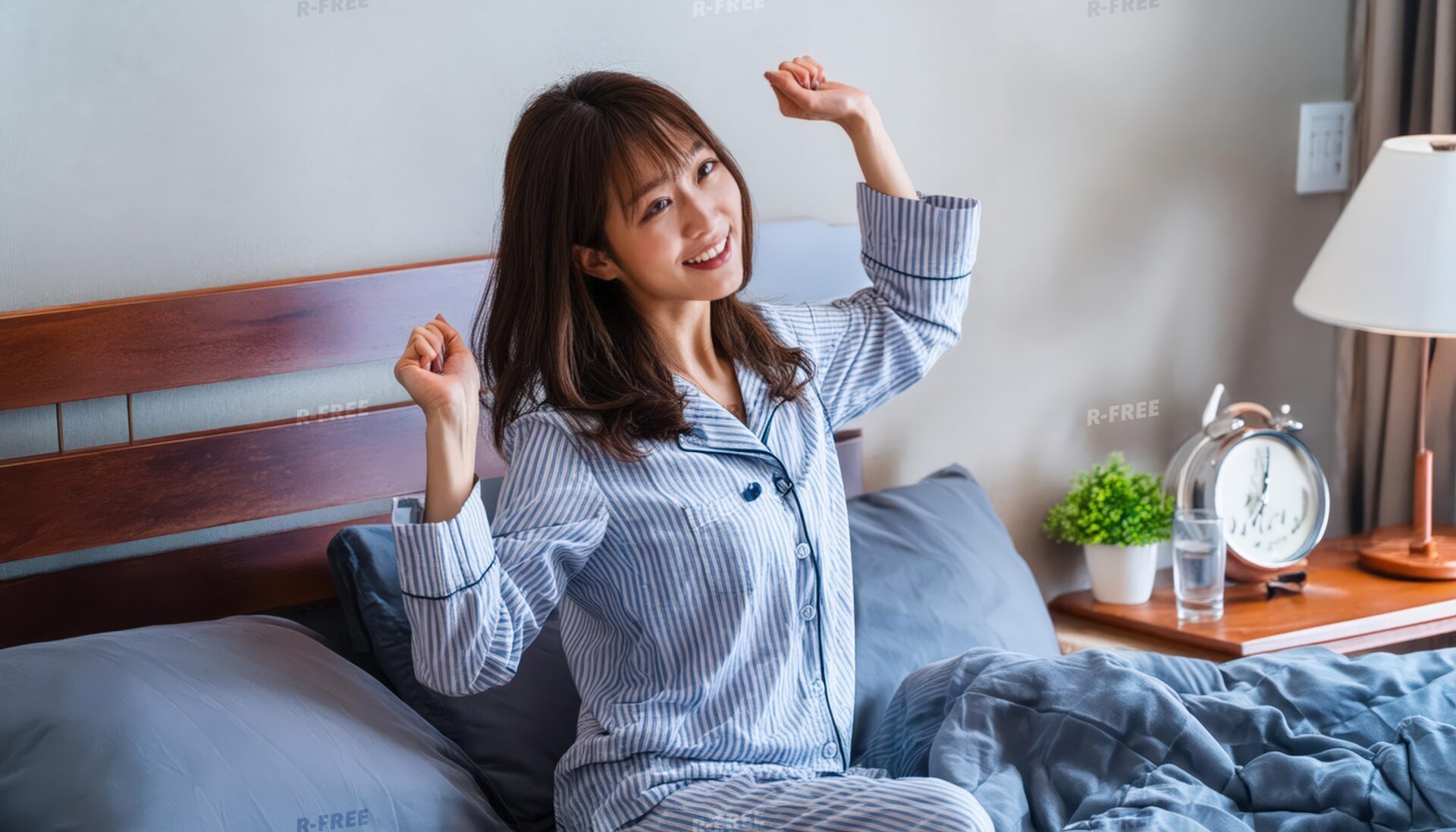 朝のストレッチ6