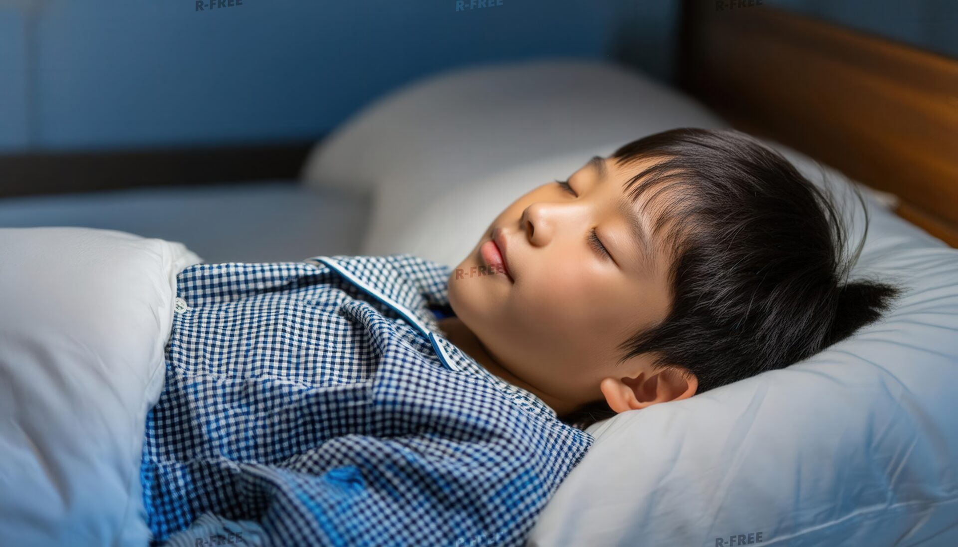 安眠する子供