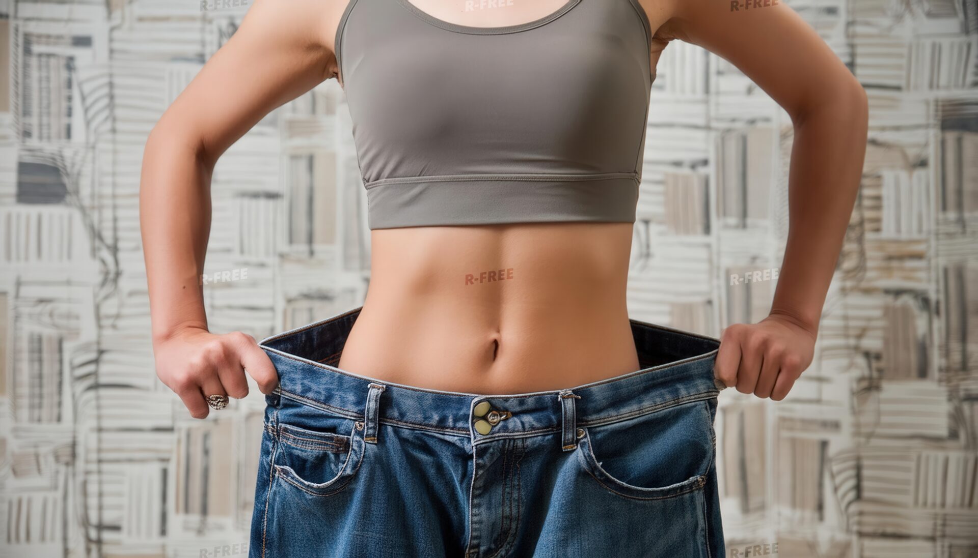 ダイエットの成果を見せる女性3