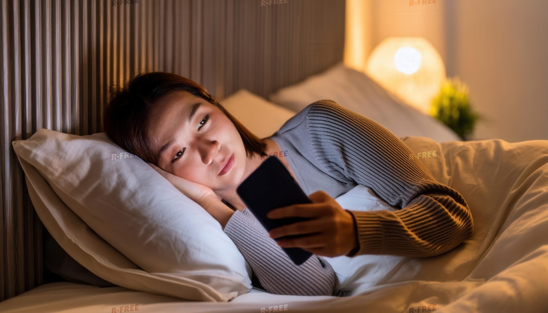 寝ながらスマホ7