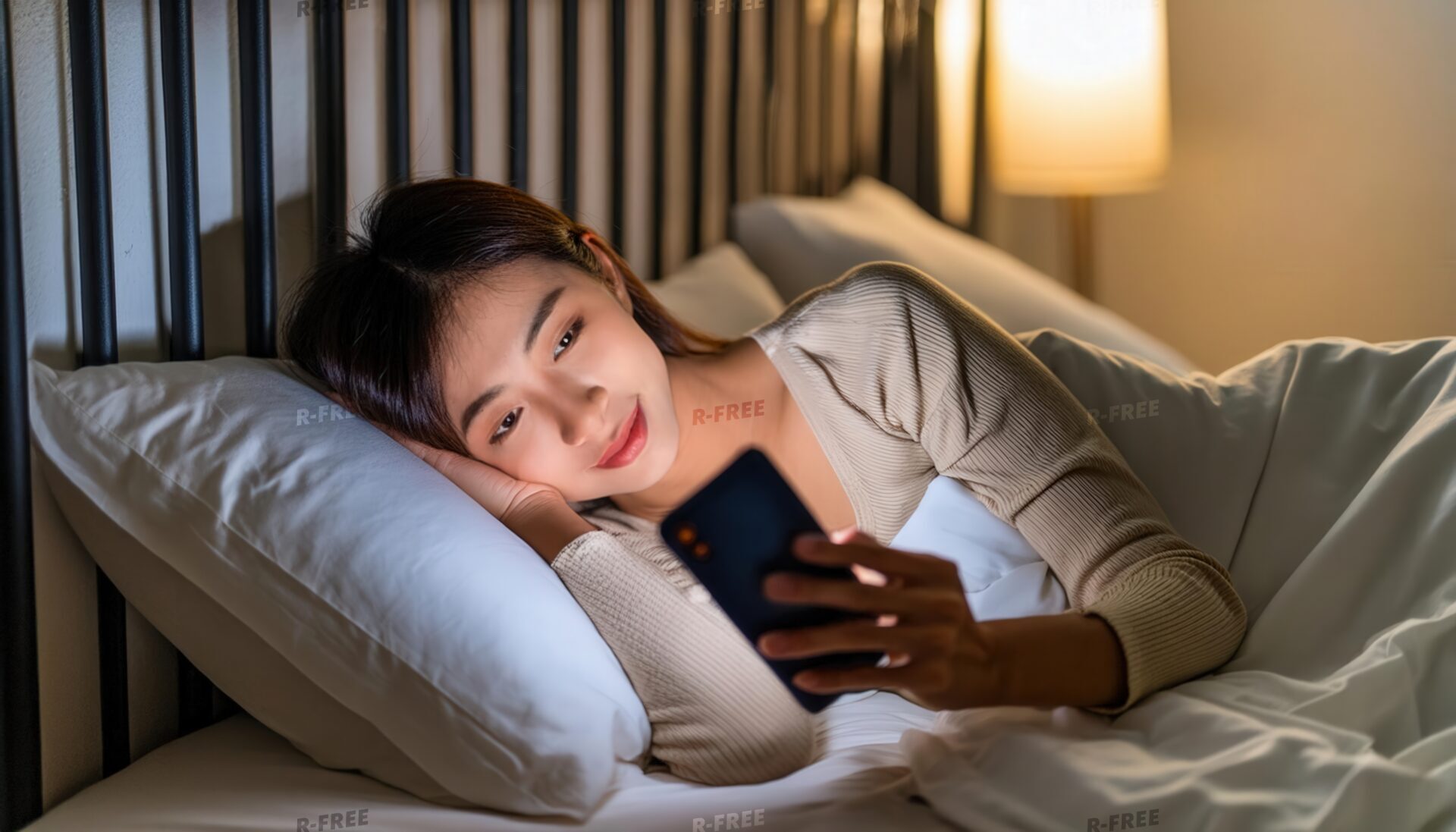 寝ながらスマホ9