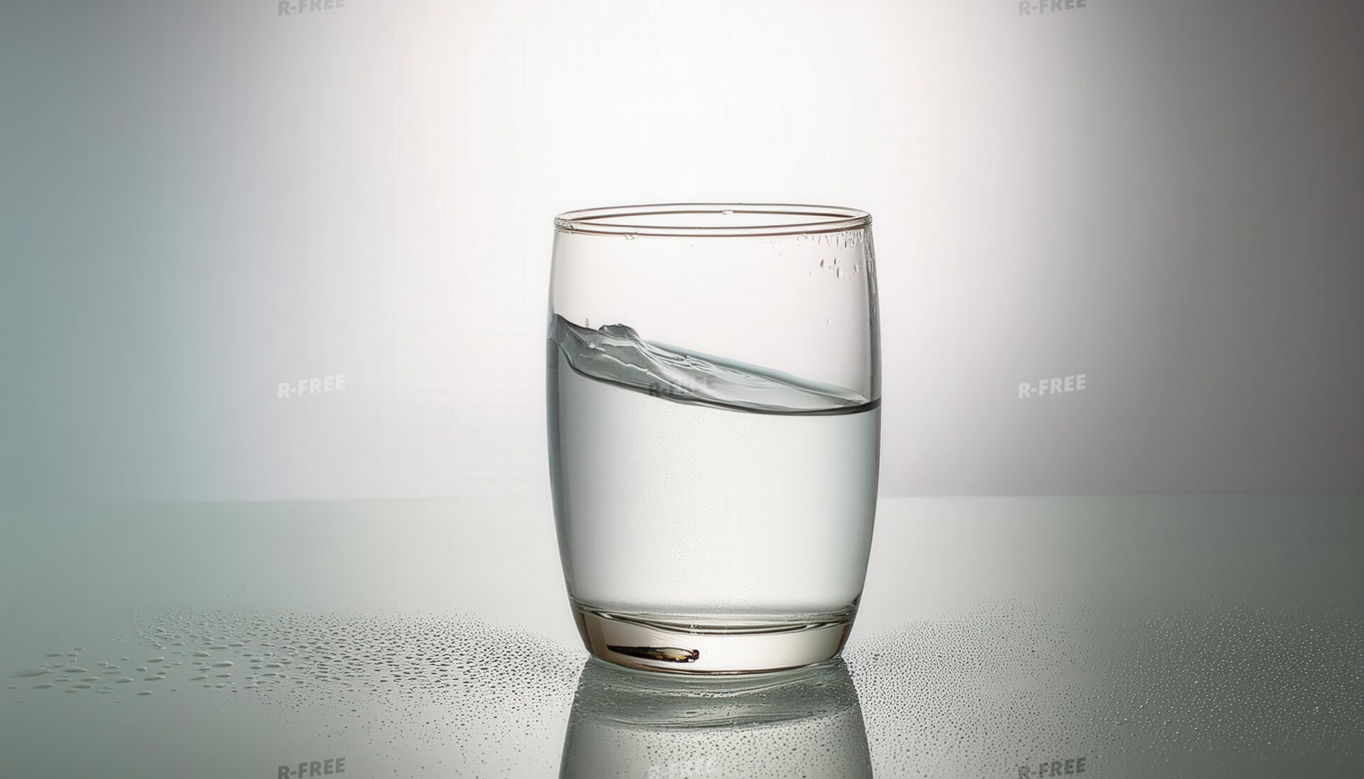 ガラスのコップに入った水