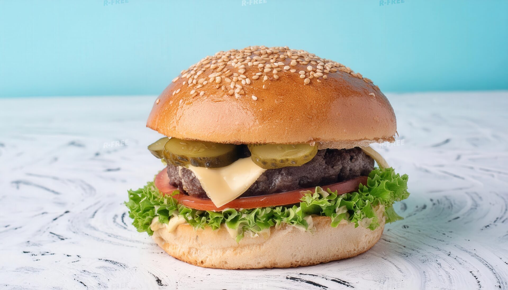 ピクルスバーガーの側面