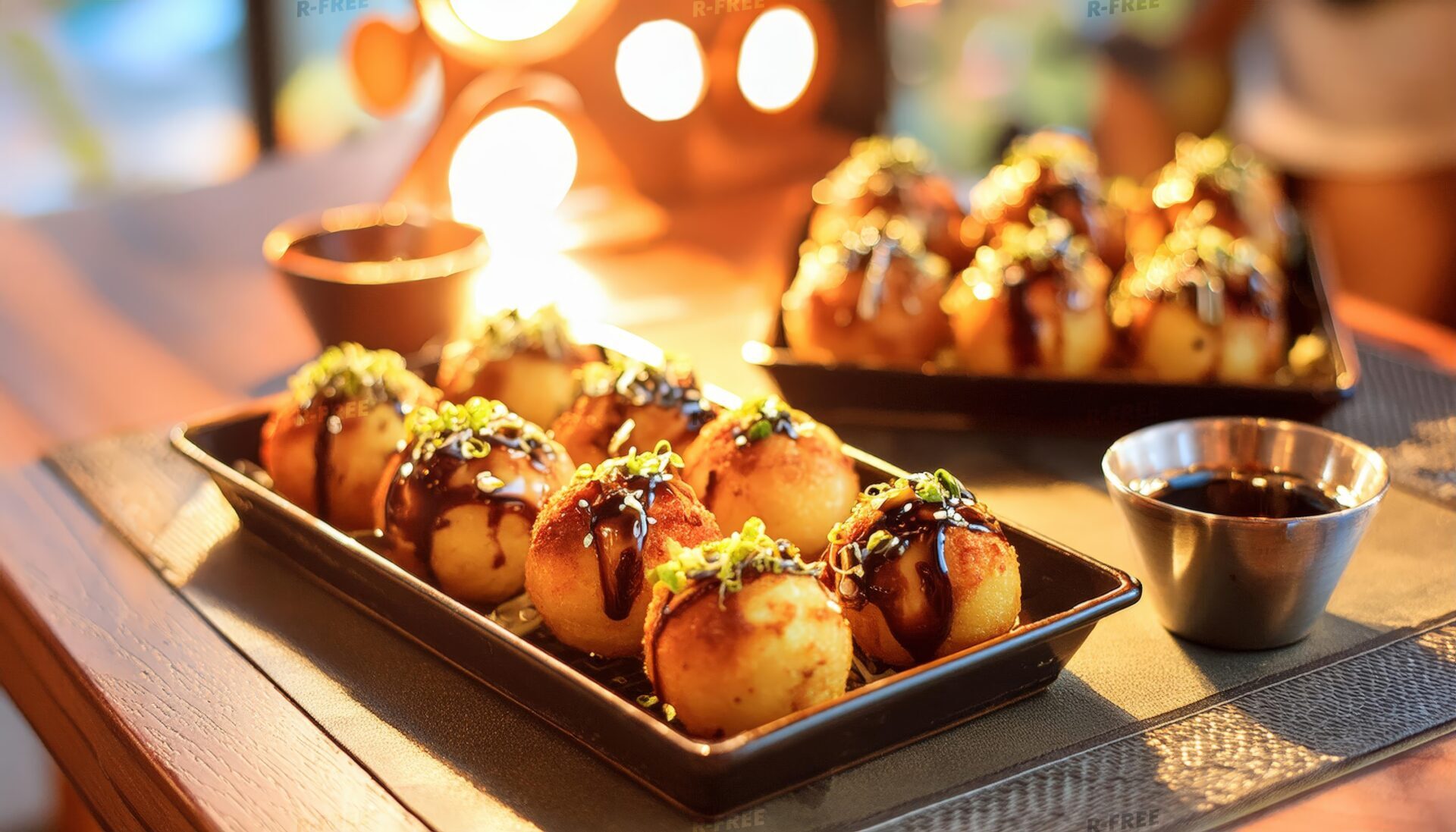 たこ焼きの盛り合わせ