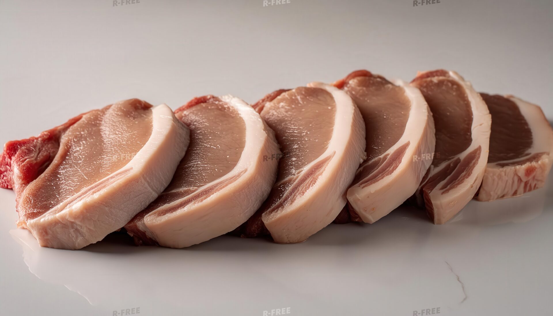 スライスされた生ポーク