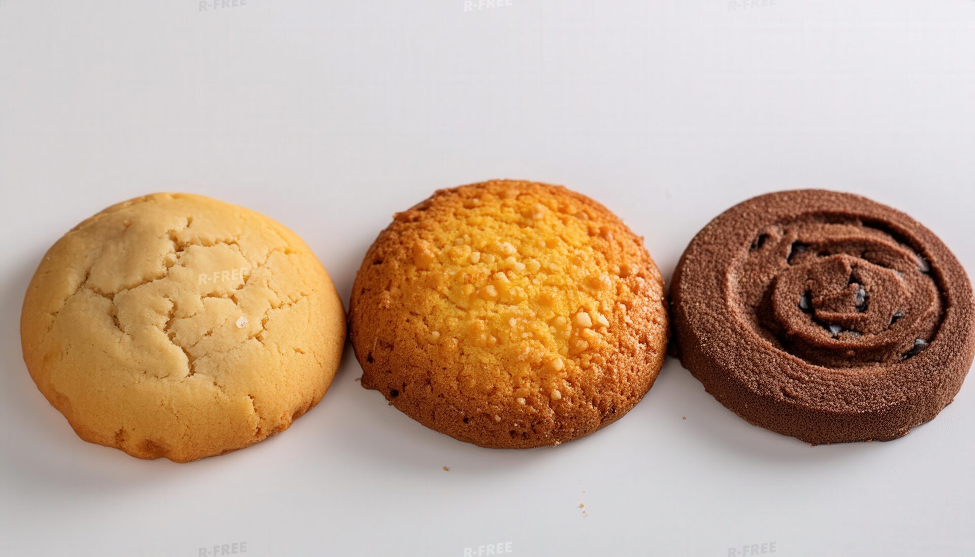 3種類のクッキー