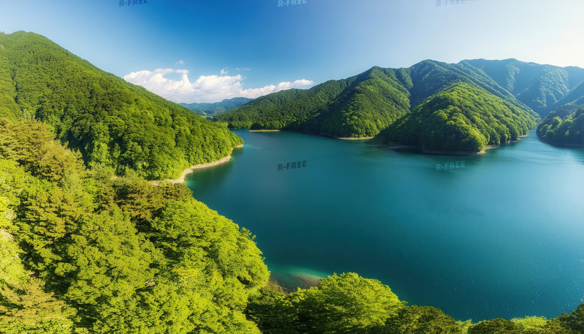 山と湖の絶景