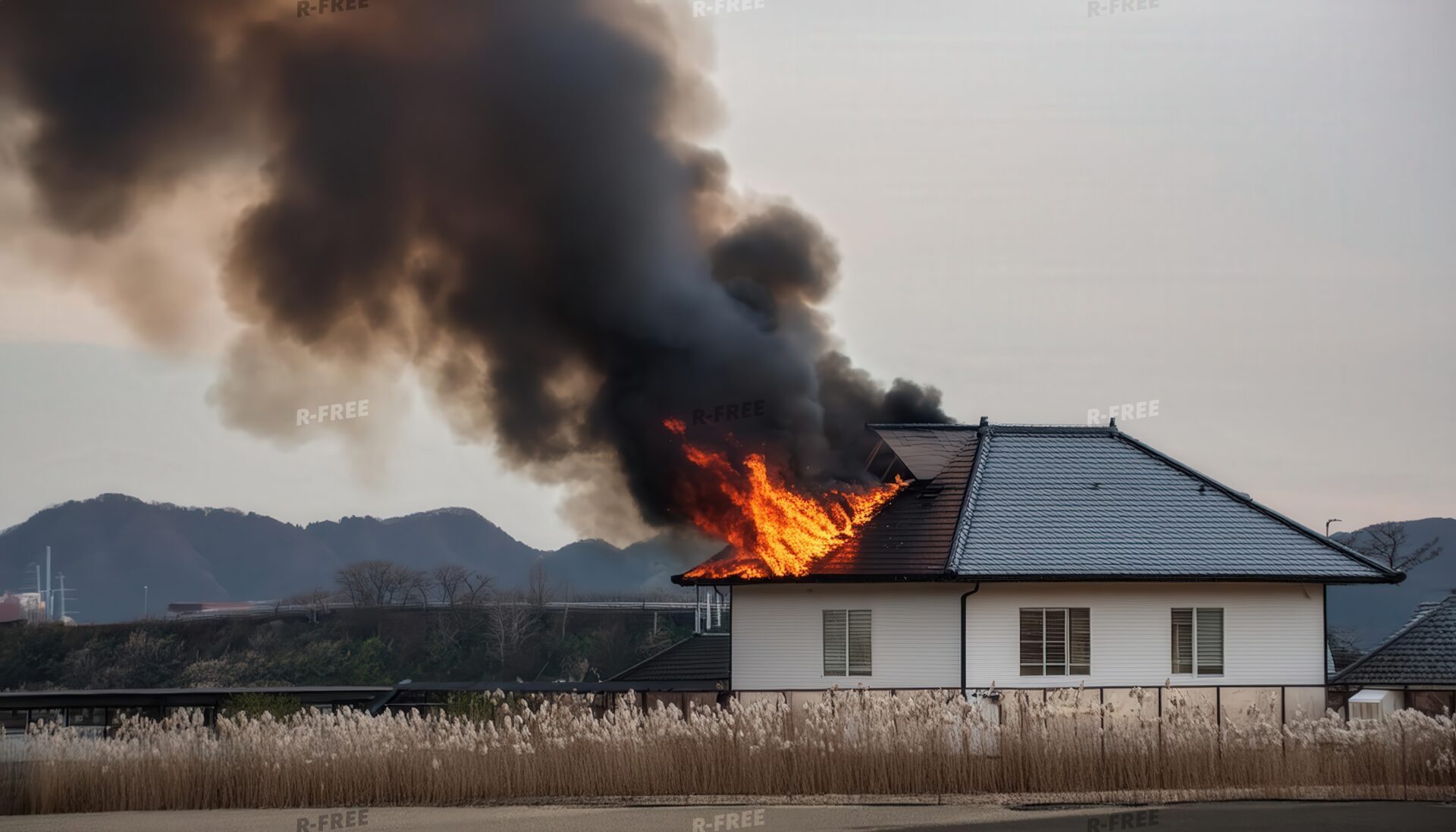 住宅火災の現場