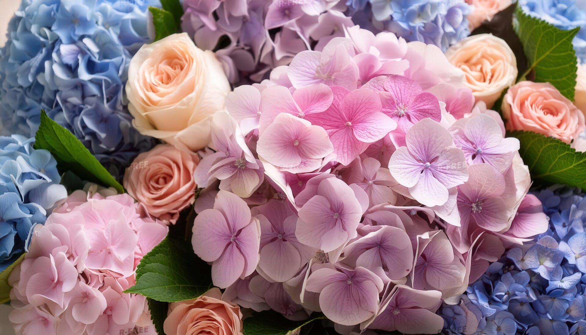 紫陽花のクローズアップ