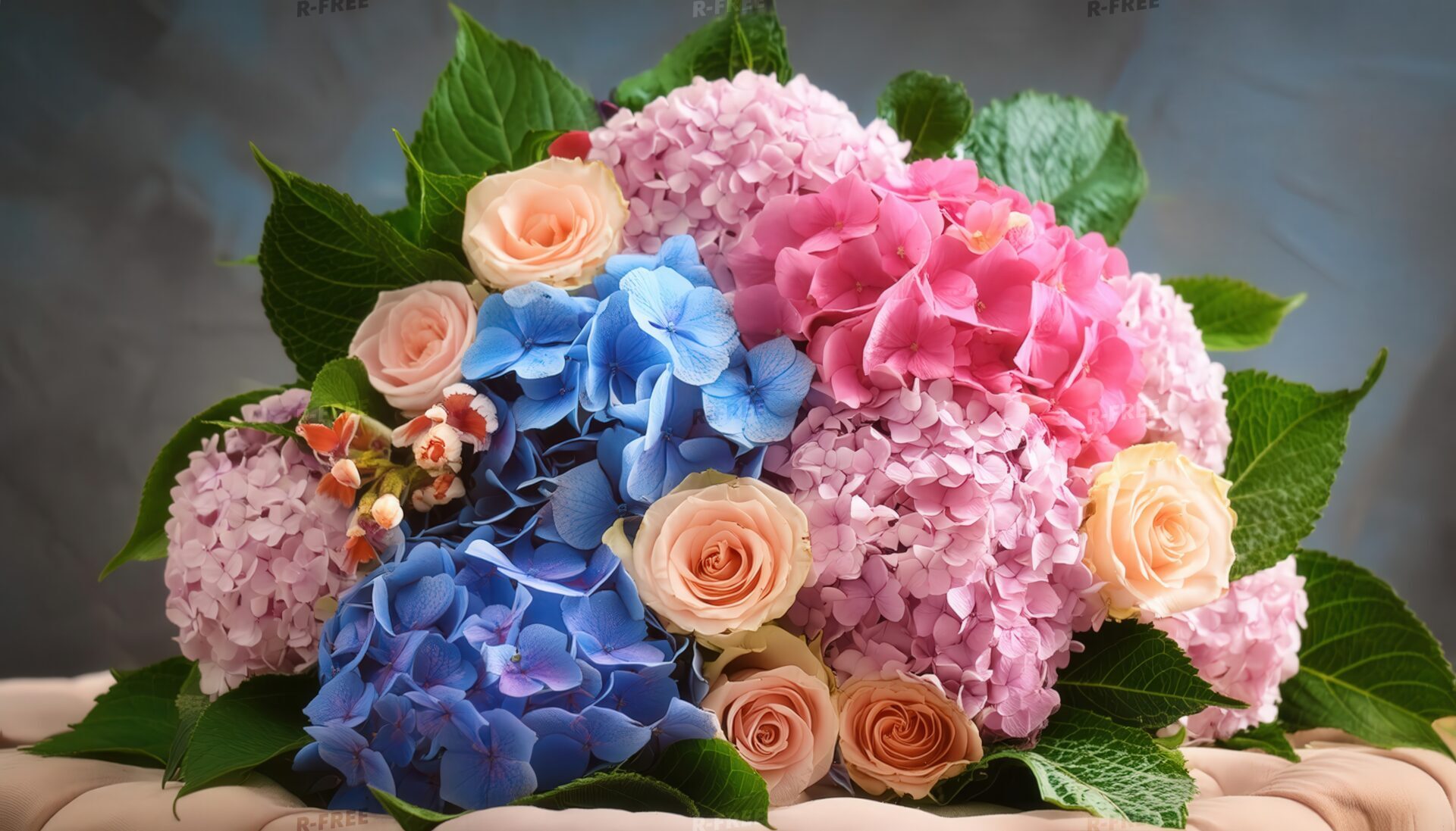 紫陽花とペタルの平置き