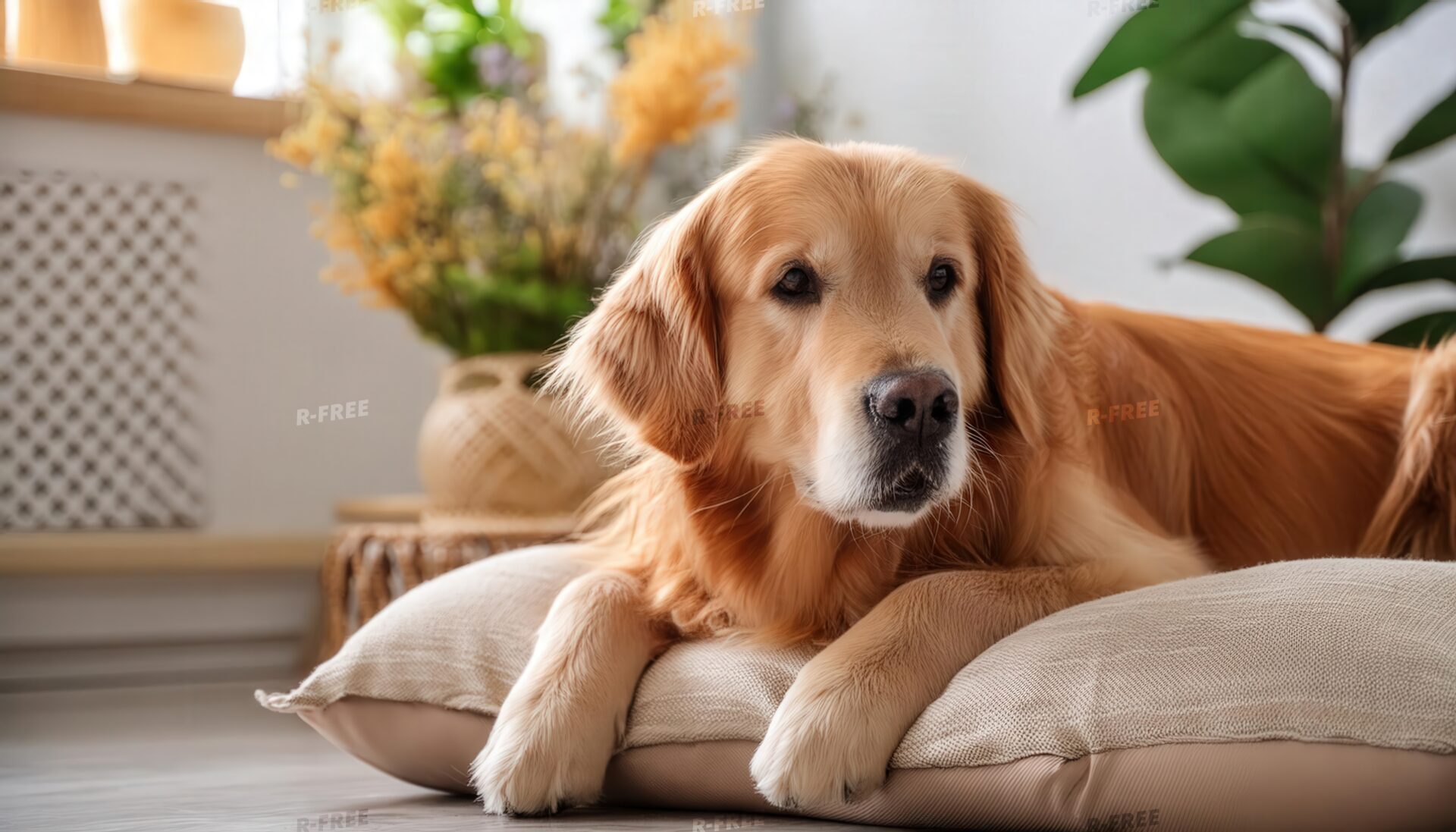 ナチュラルインテリアと犬の時間