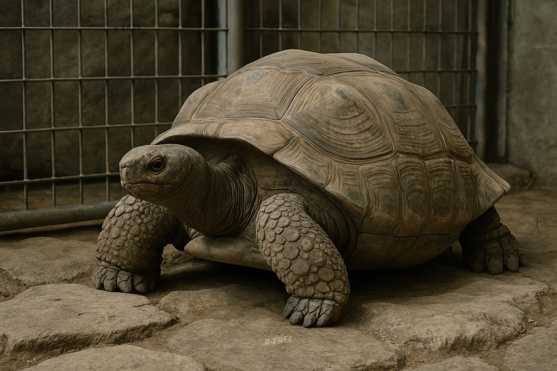 動物園のゾウガメ