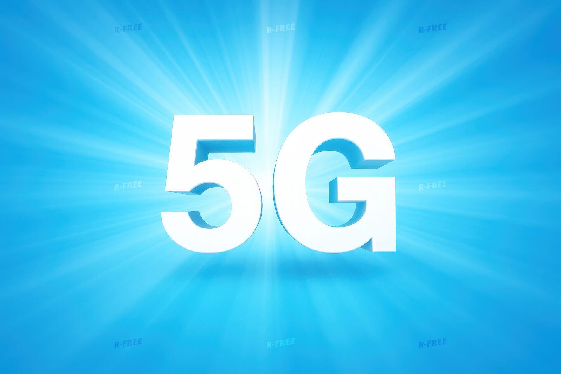 5Gの光背景コンセプトデザイン