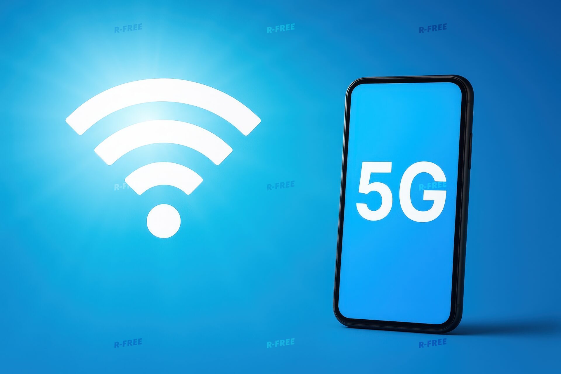 5Gとスマートフォンのデジタルコンセプト