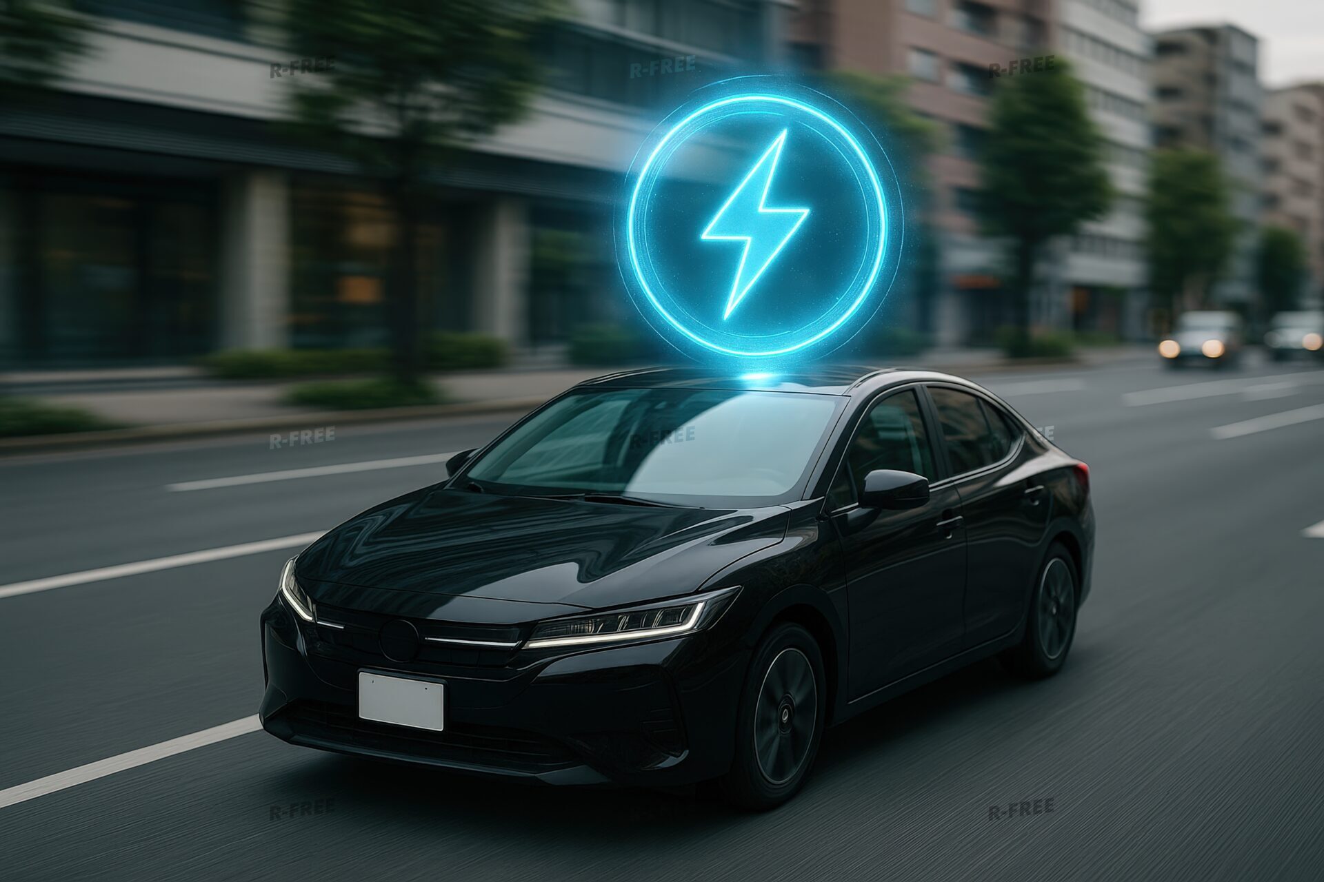 電気自動車の未来的デザイン