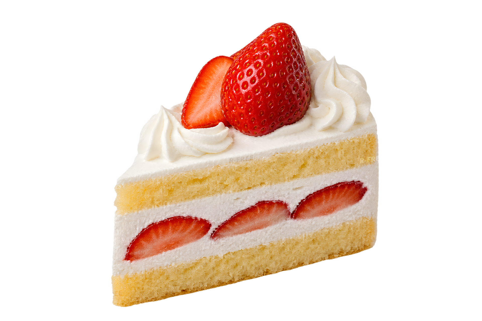 いちごのショートケーキ（背景透過）