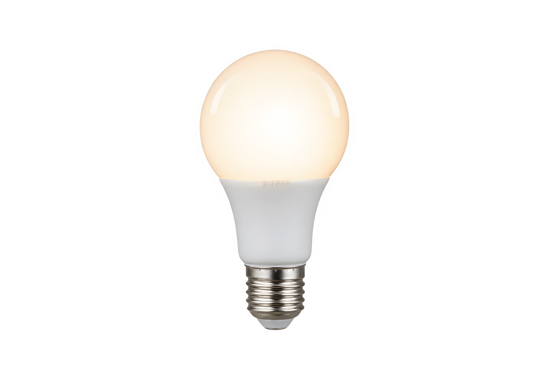 光るLED電球（背景透過）